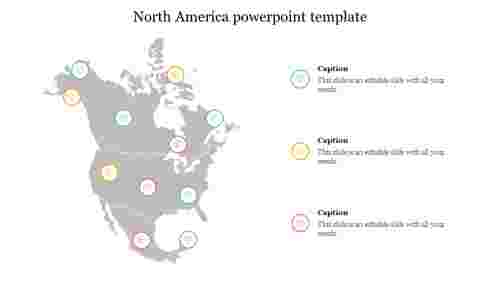 North America powerpoint template